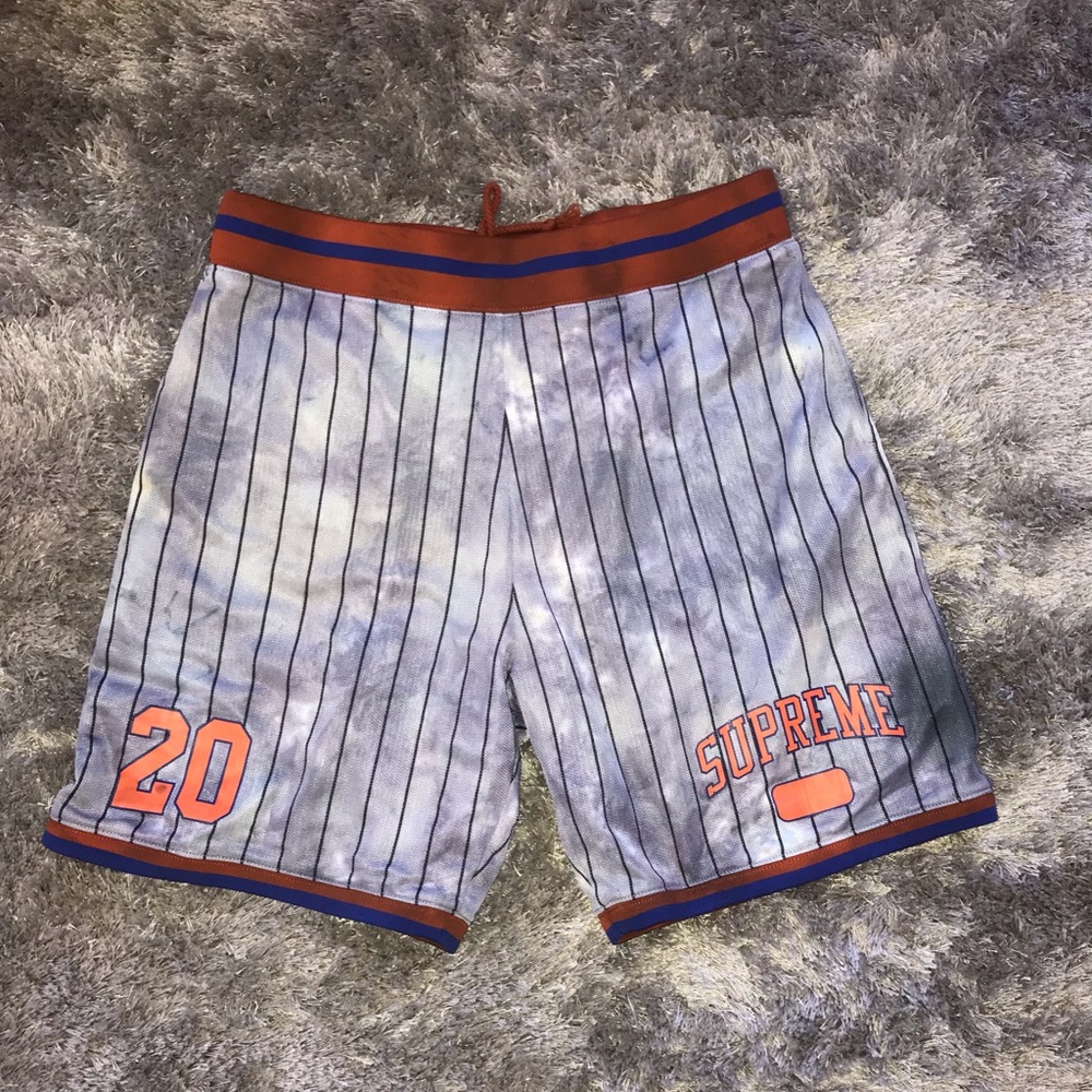 Supreme gray tie dye shorts…medium